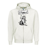 Oatmeal Heather retro man postcard records Zipper Hoodie - tuanDangUi
