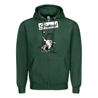 Sports Green retro man postcard records Zipper Hoodie - tuanDangUi