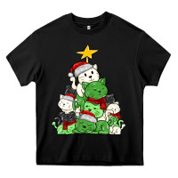 Black Christmas cat tree Heavy Core Tee - MaliasSmallBusiness
