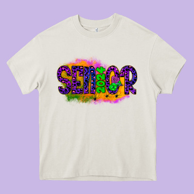 Senior 2024 Halloween Heavy Core Tee Designed By Jahusdesignshop