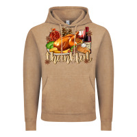 Vintage Coffee Thankful with Turkey Vintage Hoodie - texasbilliewilder