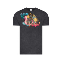 Vintage Black Bitches be floatin' skeleton summer Vintage Tee - NancyCooperArtShop