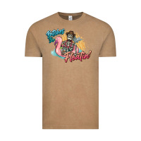 Vintage Coffee Bitches be floatin' skeleton summer Vintage Tee - NancyCooperArtShop