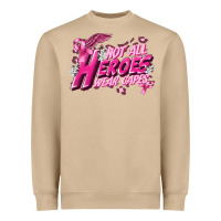Not All Heroes Wear Capes Cancer Awareness Heavyweight Sweatshirt | Teevron