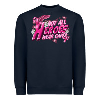 Navy Not all heroes wear capes Cancer Awareness Heavyweight Sweatshirt - FaDigitalArtStudio