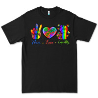 Black Peace Love Equality Premium Tee - BundleAndBundleShop