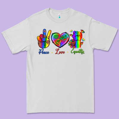 Peace Love Equality Premium Tee Designed By Bundleandbundleshop