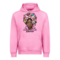 Fuchsia Pink breast cancer warrior black woman Urban Hoodie - BarkalooDesign