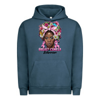 Pigment Midnight Navy breast cancer warrior black woman Urban Hoodie - BarkalooDesign