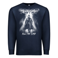 Navy eric draven it can't rain all the time 1 Premium Sweatshirt - tuanDangUi