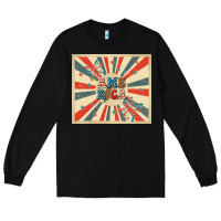 Black retro america Long Sleeve Tee - TumblerDesignByShophia