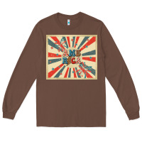 Chestnut retro america Long Sleeve Tee - TumblerDesignByShophia