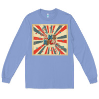 Colony Blue retro america Long Sleeve Tee - TumblerDesignByShophia