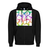 Black watercolor rainbow cow seamless pattern Zipper Hoodie - BundleAndBundleShop