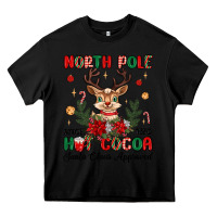 Black north pole hot cocoa Heavy Core Tee - MaliasSmallBusiness