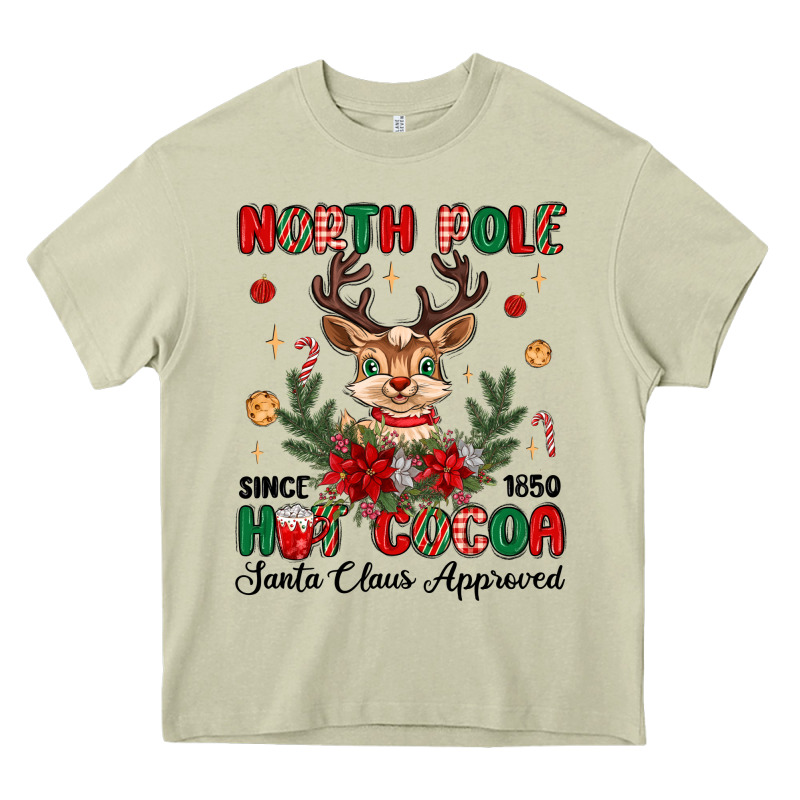 North Pole Hot Cocoa Heavy Core Tee by MaliasSmallBusiness | Teevron