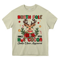 Mossy north pole hot cocoa Heavy Core Tee - MaliasSmallBusiness