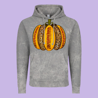 Softball Pumpkin Vintage Hoodie Designed By Texasbilliewilder