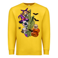 Lemon halloween cows Premium Sweatshirt - LillyAllenDesigns