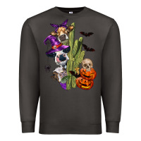 Smoke halloween cows Premium Sweatshirt - LillyAllenDesigns