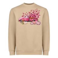 Mushroom Breast Cancer truck Heavyweight Sweatshirt - FaDigitalArtStudio