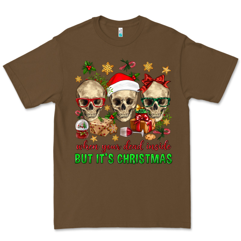 When Your Dead Inside But It's Christmas Premium Tee by BundleAndBundleShop | Teevron