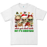 White When Your Dead Inside But It's Christmas Premium Tee - BundleAndBundleShop
