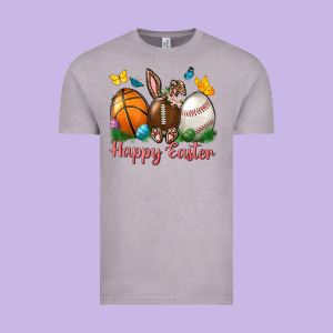 Happy Easter Sports With Butterfly Vintage Tee Designed By Nancycooperartshop
