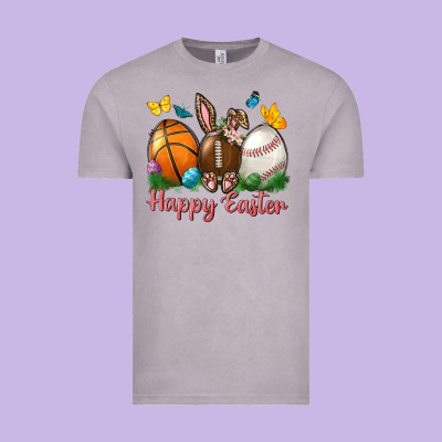 Happy Easter Sports With Butterfly Vintage Tee Designed By Nancycooperartshop