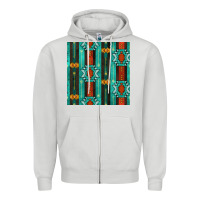 Dove Grey native american aztec seamless pattern 5 Zipper Hoodie - BundleAndBundleShop