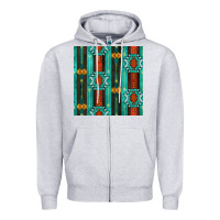 Heather Grey native american aztec seamless pattern 5 Zipper Hoodie - BundleAndBundleShop