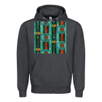Smoke native american aztec seamless pattern 5 Zipper Hoodie - BundleAndBundleShop