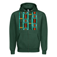 Sports Green native american aztec seamless pattern 5 Zipper Hoodie - BundleAndBundleShop