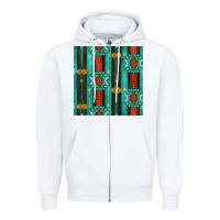 White native american aztec seamless pattern 5 Zipper Hoodie - BundleAndBundleShop