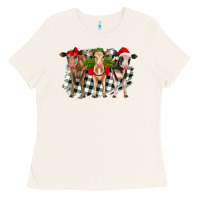 Christmas Heifers Front View Ladies Tee | Teevron