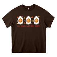 Chocolate Brown you know why i'm here Heavy Core Tee - MaliasSmallBusiness