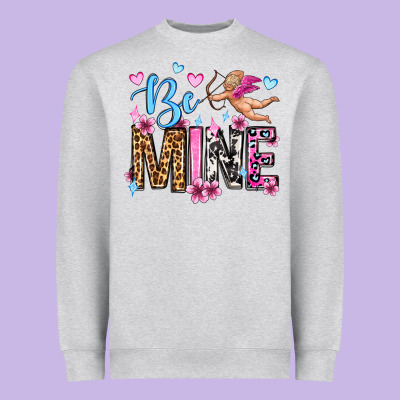 Be Mine Valentine's Day Heavyweight Sweatshirt Designed By Oliviacreatesart