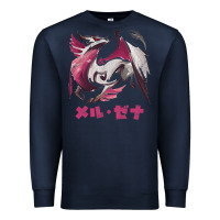 Navy monster hunter rise sunbreak malzeno kanji Premium Sweatshirt - tuanDangUi
