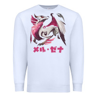 White monster hunter rise sunbreak malzeno kanji Premium Sweatshirt - tuanDangUi