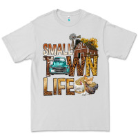 Dove Grey Small Town Life Premium Tee - BundleAndBundleShop
