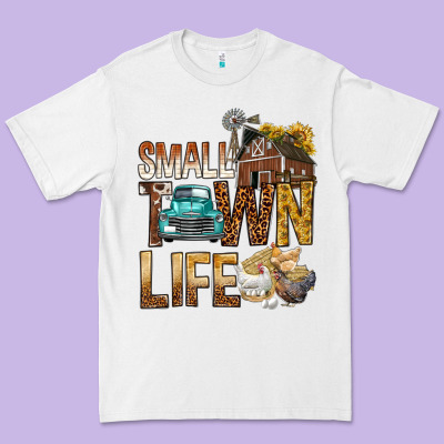 Small Town Life Premium Tee Designed By Bundleandbundleshop