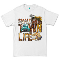 White Small Town Life Premium Tee - BundleAndBundleShop