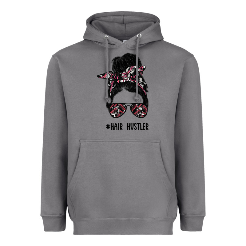 Hair Hustler Heavyweight Hoodie by SublimationCraftShop | Teevron