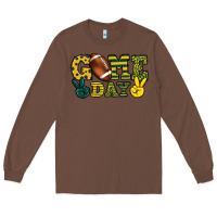 Chestnut Game day yellow and green team color Long Sleeve Tee - HowdyJamesFarm