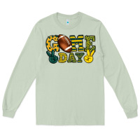 Matcha Game day yellow and green team color Long Sleeve Tee - HowdyJamesFarm