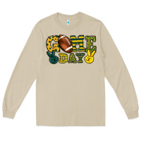 Mushroom Game day yellow and green team color Long Sleeve Tee - HowdyJamesFarm