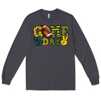 Smoke Game day yellow and green team color Long Sleeve Tee - HowdyJamesFarm