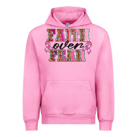 Fuchsia Pink faıth over fear Urban Hoodie - BarkalooDesign