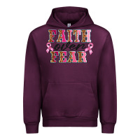Mauve Wine faıth over fear Urban Hoodie - BarkalooDesign