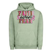 Pigment Oil Green faıth over fear Urban Hoodie - BarkalooDesign
